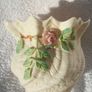 BELLEEK (Irish parian ware) - two handkerchief vases of the Tridacna pattern (7th & 9th Belleek marks) Image 6