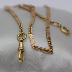 Vintage Gold Watch pendent Chain
