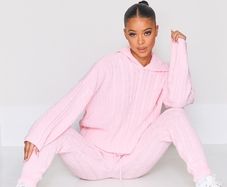 PLT pink cable knit Co ord set