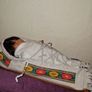 Vintage Native American baby on a sled porcelain doll Image 4