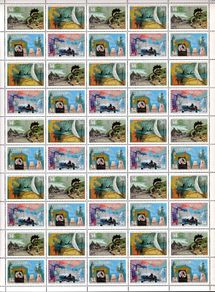 1986 Canada Exploration of Canada (series 1) Discoverers Commemorative Stamps Sheet of 50 Mint Never Hinged (MNH)