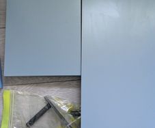 floating shelves plus 2 book ends