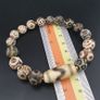 Antique Burmese Pumtek Pyu & Zigzag Pattern Himalayan Agate Bead Bracelet Image 6