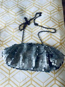 Parfois sequin party clutch