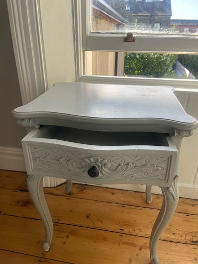 Vintage-Style Ornate Bedside Locker
