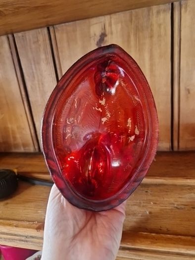 nesting hen glass dish
