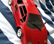 Red ferrari 348 1989 model car