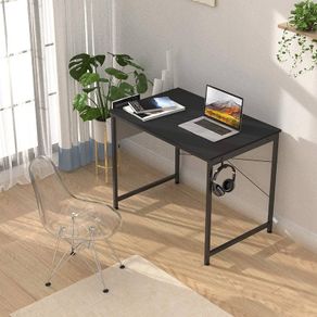 NEW SALE | Writing Computer Desk, Office Work Desk for student and worker, Laptop Table with Storage Bag and Headphone Hook,Modern Simple Style Desks for Bedroom, Home, Office(80x50x75cm)