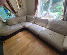 Large L Natuzzi Modern Sofa