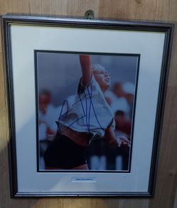 Anna Kournikova Autographed 10x8 Photo Framed with Certificate of Authenticity (COA)
