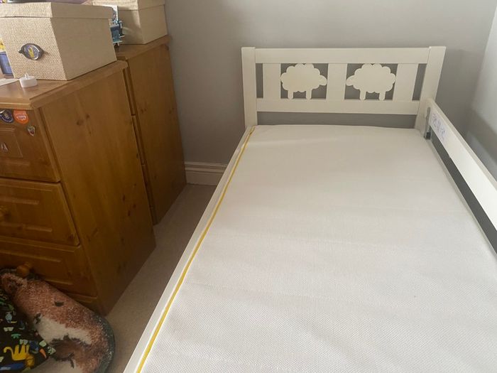 IKEA KRITTER Children's Wooden Bed Frame and Mattress