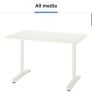 Shiny Ikea white desk Image 3