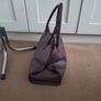 Large Burgundy Leather Tote bag from COS Image 3
