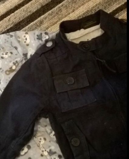 Jacket 6-9 months( navy left)