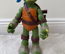 TMNT Giant Battle Shell Leonardo Action Figure Teenage Mutant Ninja Turtles 2012 approx. 27 cm Used Please see photos