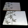 Pair of Large Suede Effect Bamboo Wall Art Prints Image 9