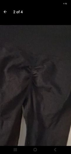 2 pairs leggings say aize m but they look like size 8 to 10