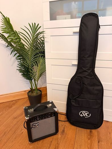 SX SE1 Electric Guitar Pack with 10 Watt Amp | Black
