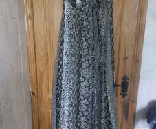 Monsoon silk black and white maxi dress (free post)