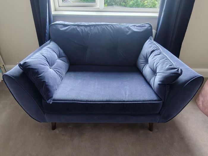 French Connection Zinc Cuddler Sofa