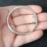 Vintage Etched Sterling Silver Bangle Image 6