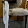 3 x Beige Fabric Dining Chairs Like New in Box Image 2