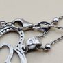 Sterling Silver 925 Double Heart Necklace Cubic Zirconia Pendant Image 4