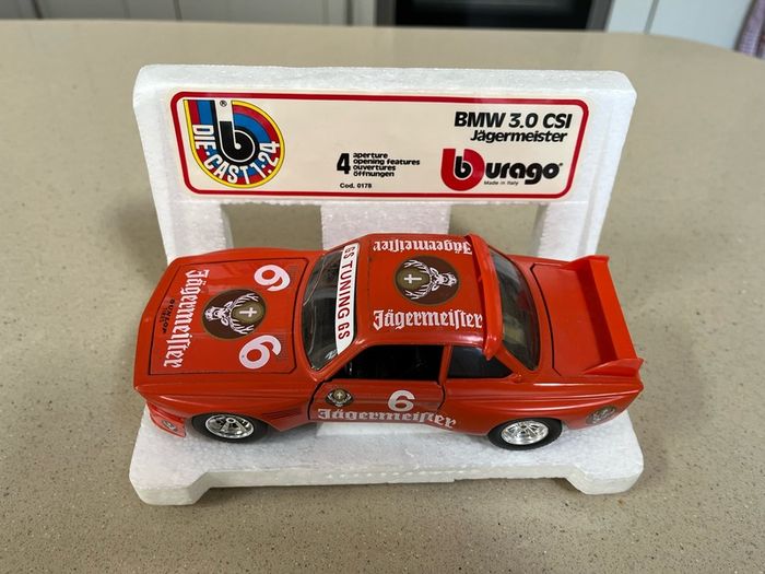 BMW 3.0CSI 1/24 Jagermeister Rare Burago
