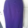 Ara Purple  Wool Mix Skirt Size 16 Image 2