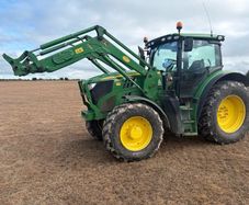 John Deere 6150 r with John Deere loader