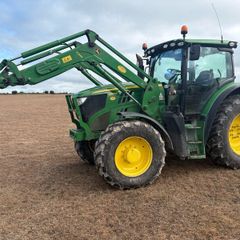John Deere 6150 r with John Deere loader