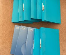 Used blue folders x 11