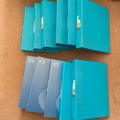 Used blue folders x 11