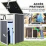 2 x 240 L Bins Outdoor Bin Cover 180 Lift-Up Lid Galvanized Steel Image 4