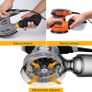 6 Variable Speed Orbit Sander, 12 Pcs Sandpapers,Dust Collection Bag, 360 Degree Rotating Sanding Base Plate, Electric Sander,OS280-SD (FREE POSTAGE) Image 2