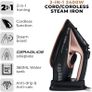 CeraGlide Cordless Steam Iron with Ceramic Soleplate and Variable Steam Function, Rose Gold Image 8