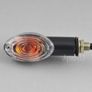 2x Motorcycle Motorbike Mini Cat Eye Indicators Light Bulb 12v 23w Turn Signals Lamp Amber BLACK Image 4