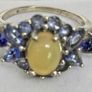 Silver ring with Opal and Lolite Image 8