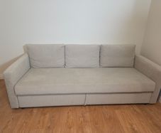 IKEA Light beige three seat sofa bed (FRIHETEN)