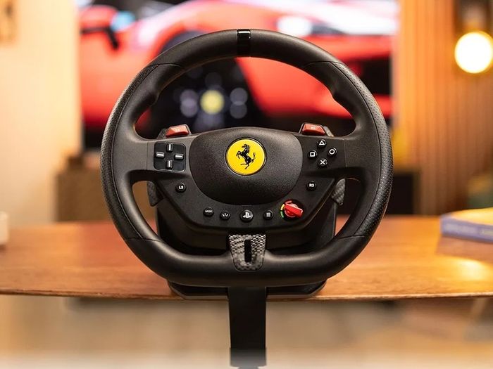 T98 Ferrari 296 GTB Racing Wheel  Pedals  Official Ferrari Licensed Wheel for PS5, PS4 PC  Bungee Cord Technology  Manettino Dial with 3 Driving Profiles  Black