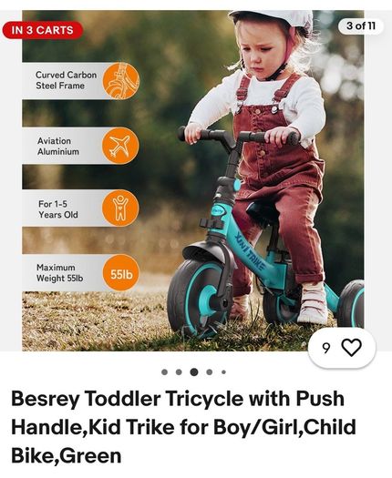 besrey 7-in-1 Toddler Trike Tricycle