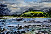 Knocknarea queen maeve's grave watercolour