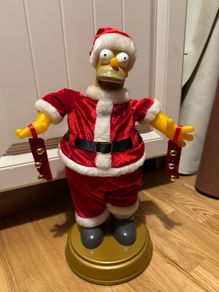 Santa Homer Simpson figure Talking and Dancing