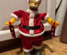 Santa Homer Simpson figure Talking and Dancing