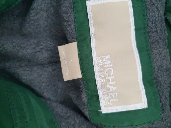 Michael Kors forest green quilted coat
