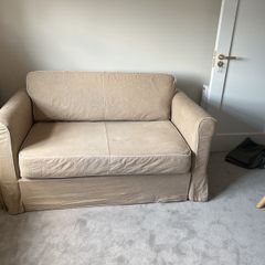 Sofa Bed (Ektorp 2 Seater) Dimesions Arm length in sofa 85, seated space 120, sofa width 155 (slight curl on arm),internal bed length 190, internal bed width 120, extended bed 224 length.
