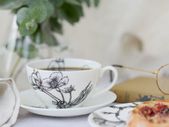 Sarah Horne Botanicals Fine Bone China Blossom Cappuccino Cup & Saucer