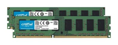 Crucial 8GB (2 x 4GB) DDR3 1600MHz DIMM Destkop Memory