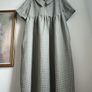 Pure Linen Gingham Dress Size Xl Image 3