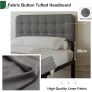 3ft Single Bed Frame with Upholstered Headboard and Footboard, 36cm High Image 7